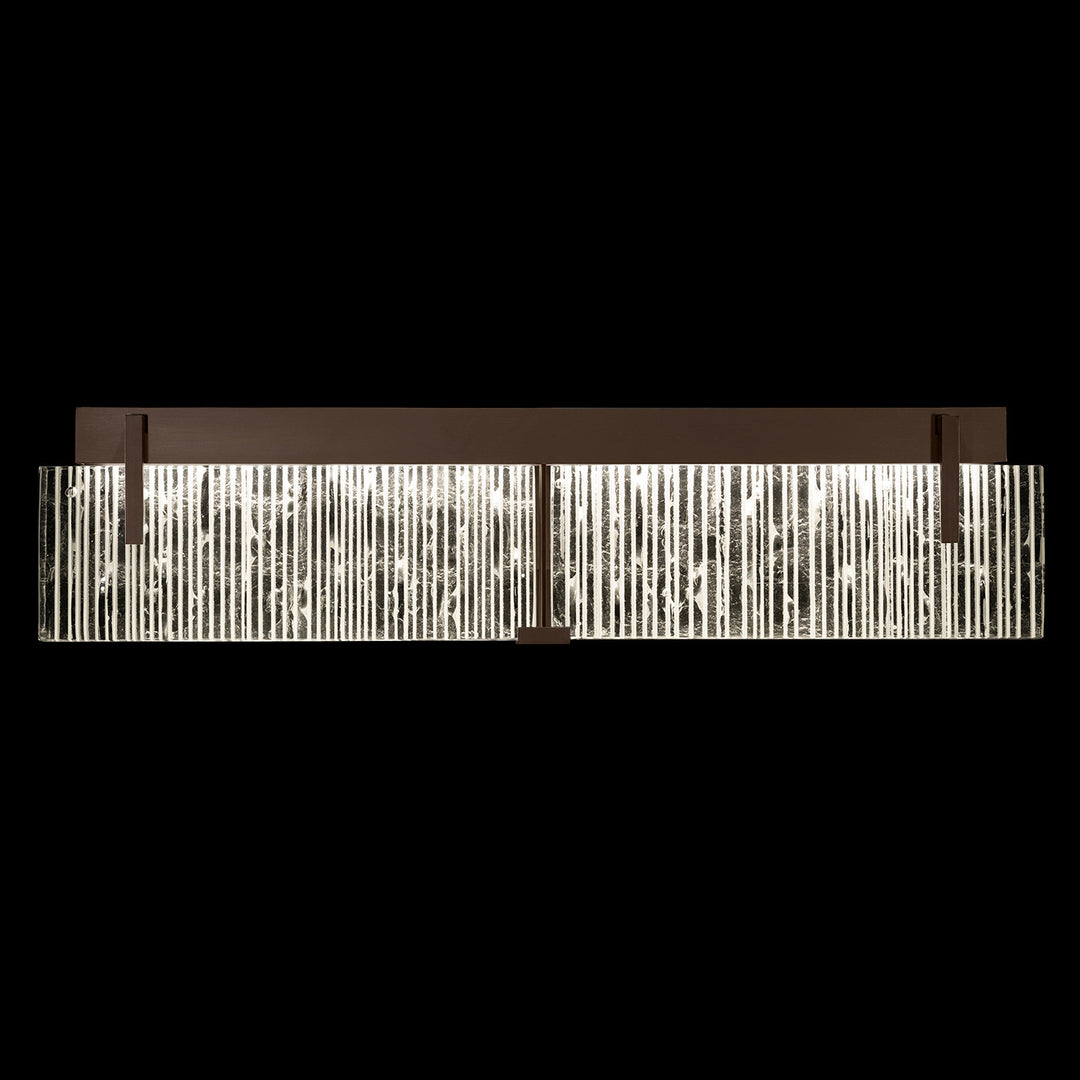 Fine Art Handcrafted Lighting Terra 29"W Bath Bar in Bronze, Rake Clear (913450-45ST)