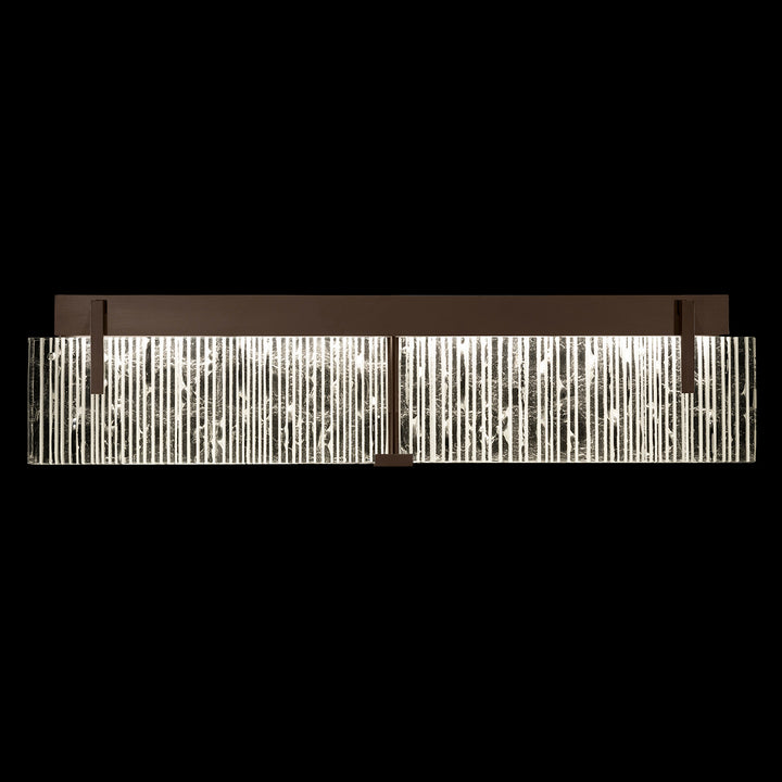 Fine Art Handcrafted Lighting Terra 29"W Bath Bar in Bronze, Rake Clear (913450-45ST)