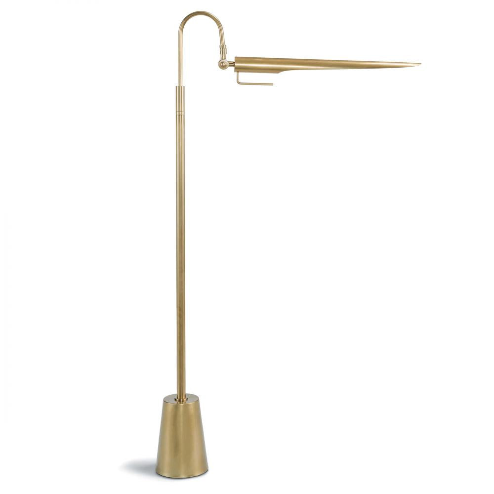 Regina Andrew  Raven Floor Lamp (Natural Brass) Table Lamps Regina Andrew   