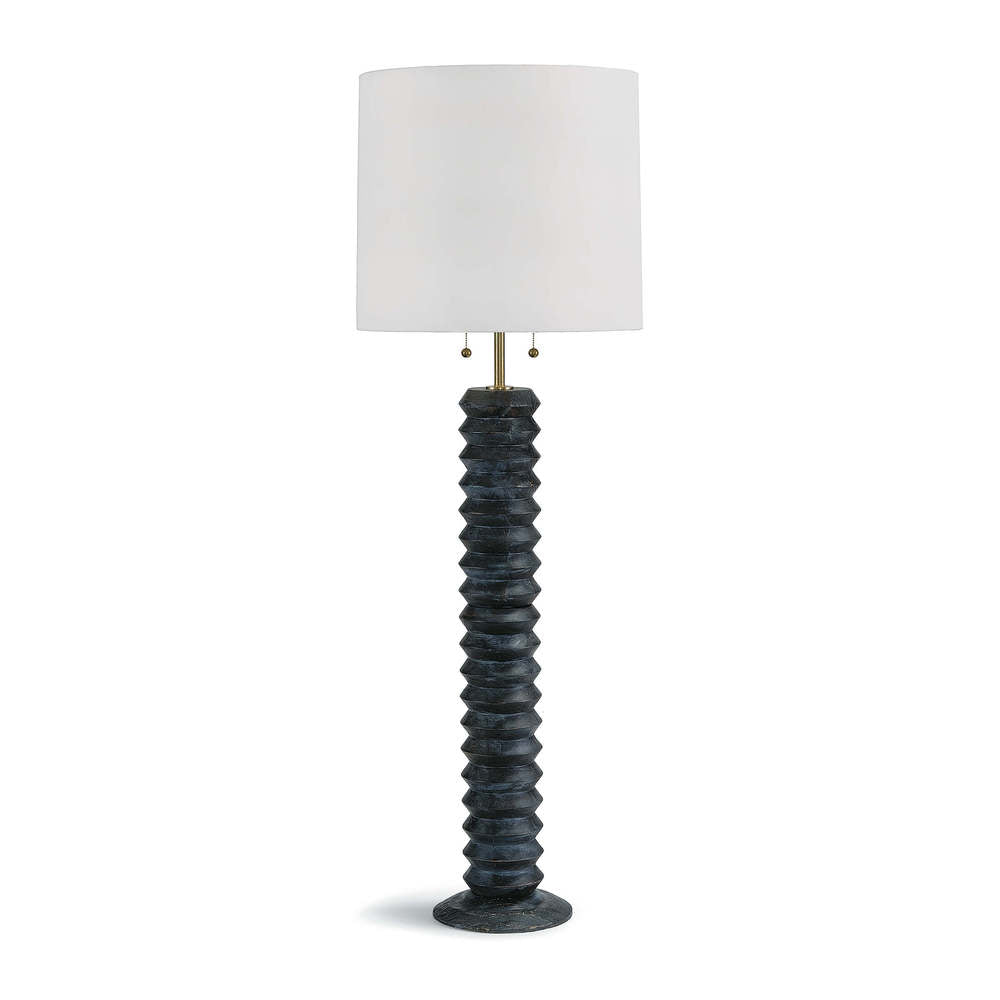 Regina Andrew  Accordion Floor Lamp (Ebony) Table Lamps Regina Andrew   