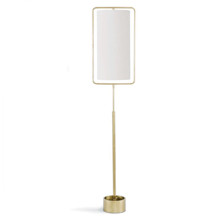 Regina Andrew  Geo Rectangle Floor Lamp (Natural Brass) Table Lamps Regina Andrew   