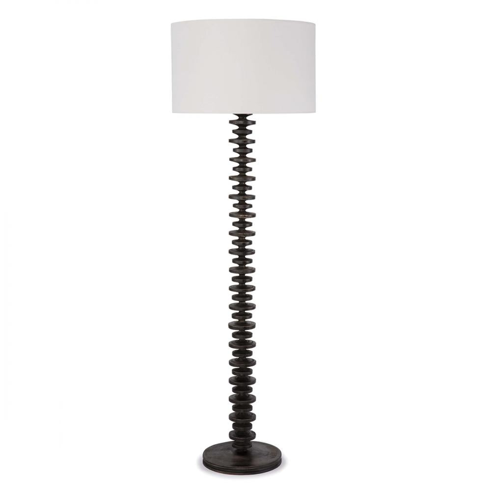 Regina Andrew  Fishbone Floor Lamp (Ebony) Table Lamps Regina Andrew   