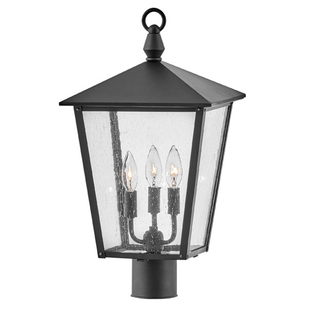 Hinkley Huntersfield Outdoor Post Mount Lantern Large Post Mount Lantern Black 14061BK