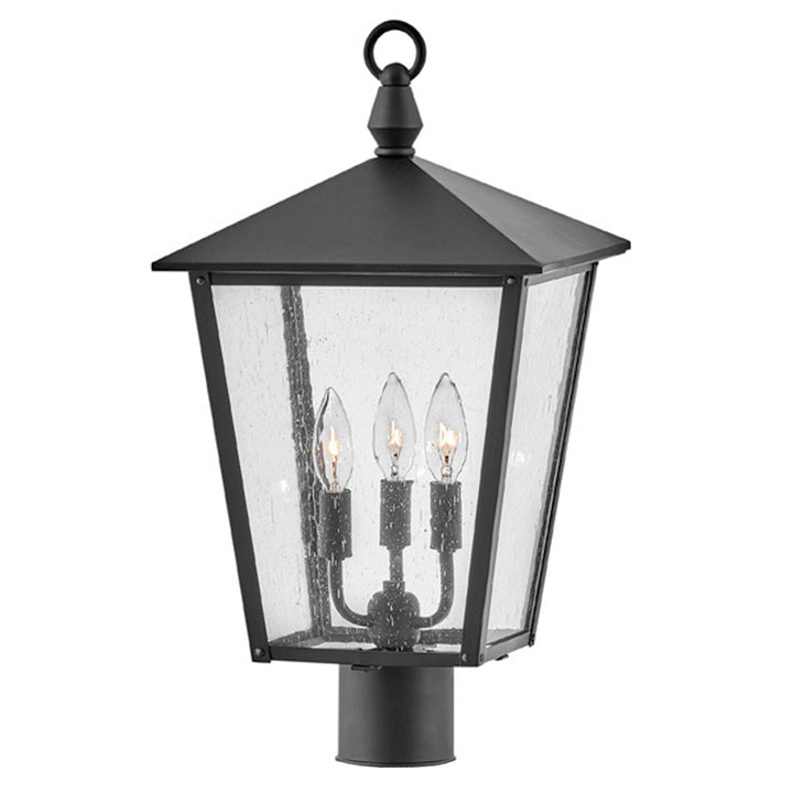 Hinkley Huntersfield Outdoor Post Mount Lantern Large Post Mount Lantern Black 14061BK