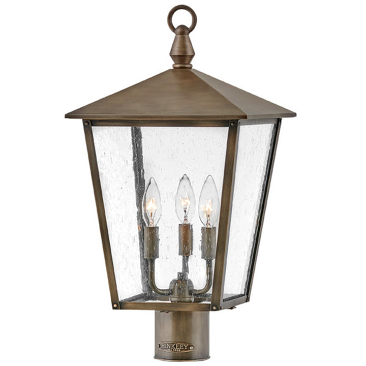 Hinkley Huntersfield Outdoor Post Mount Lantern Large Post Mount Lantern Burnished Bronze 14061BU
