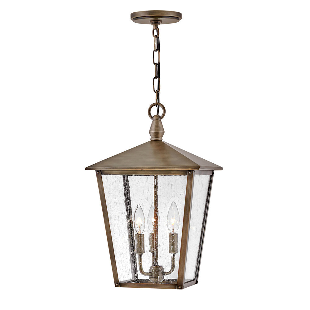 Hinkley Huntersfield Outdoor Hanging Light Medium Hanging Lantern Burnished Bronze 14062BU
