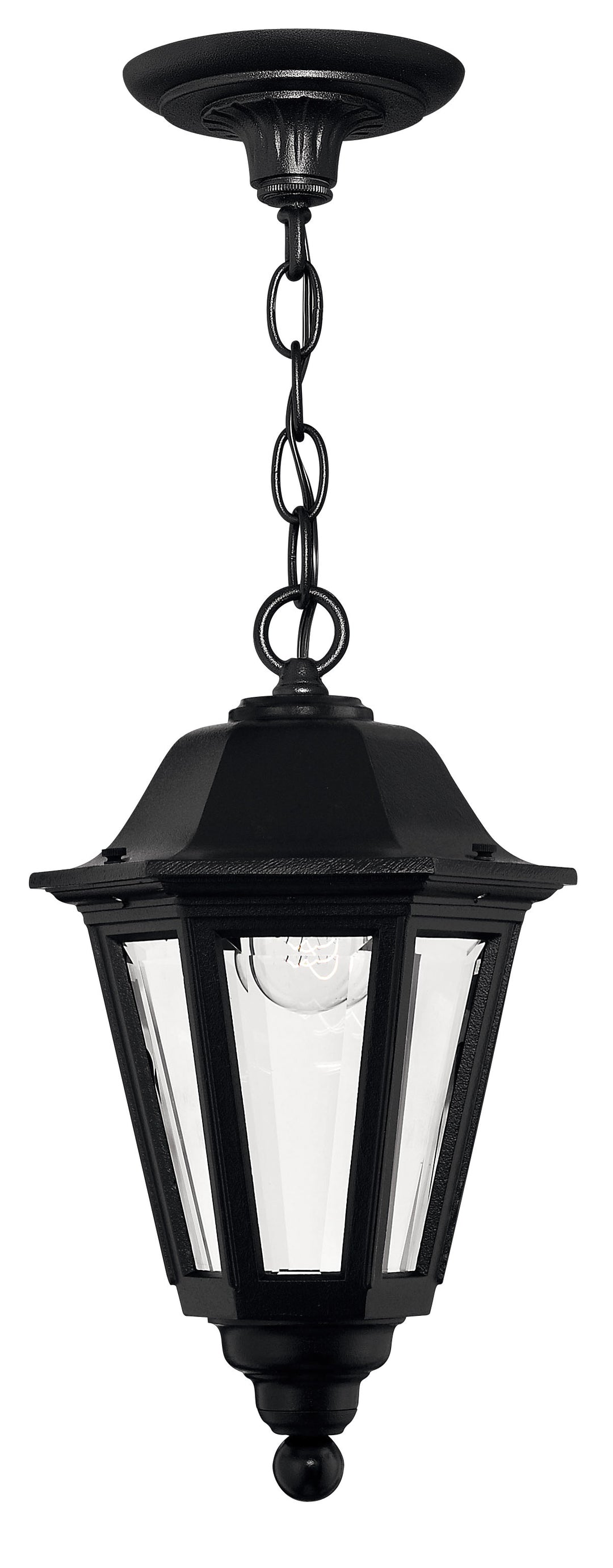 Hinkley Manor House Outdoor Hanging Light Medium Hanging Lantern Black 1412BK