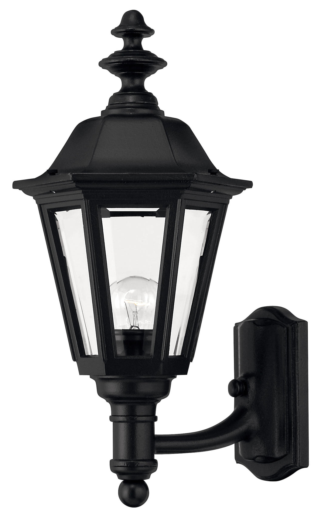 Hinkley Manor House Outdoor Wall Light Medium Wall Mount Lantern Black 1419BK