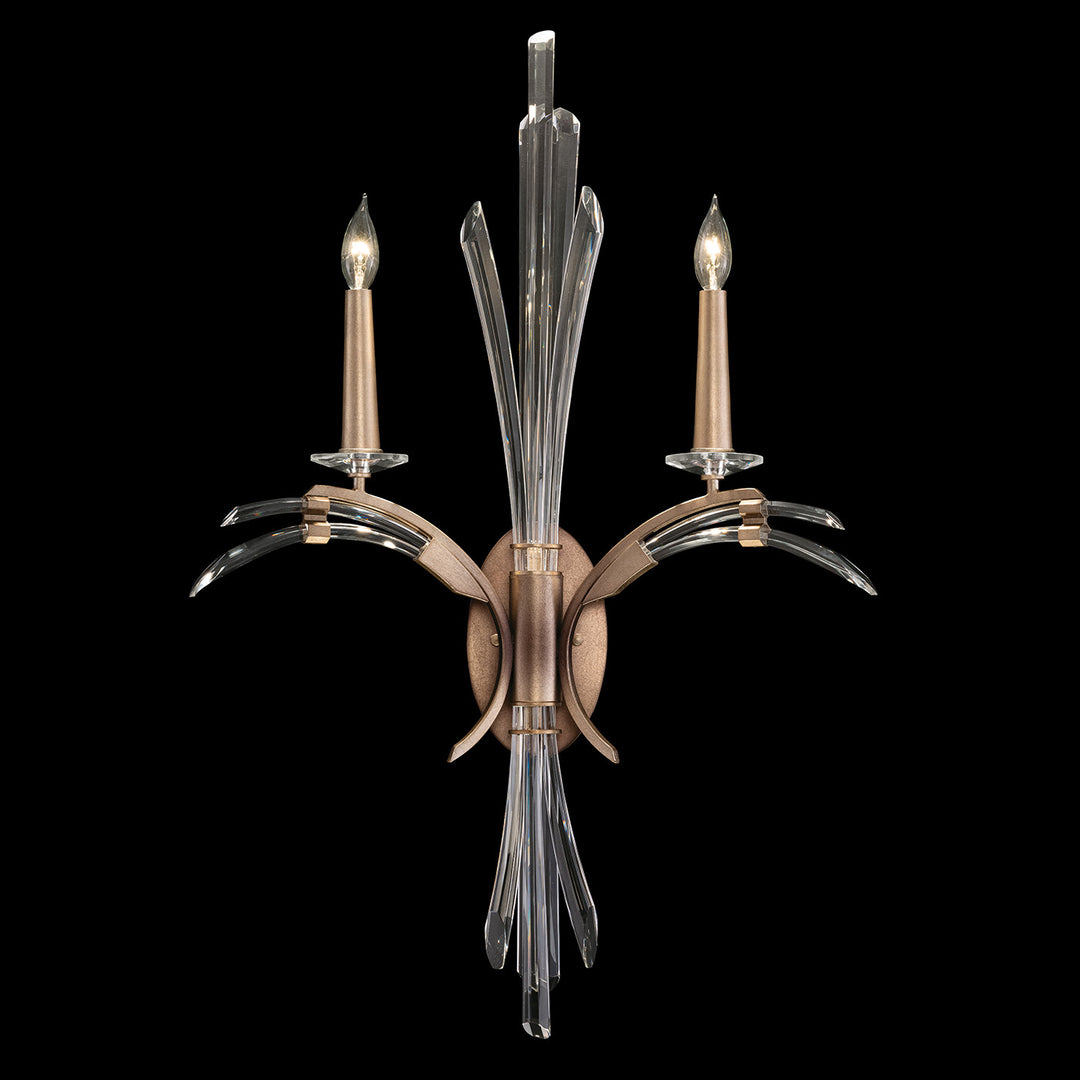 Fine Art Handcrafted Lighting Trevi 34"H Sconce in Soft Ombre Bronze (782750-3ST)