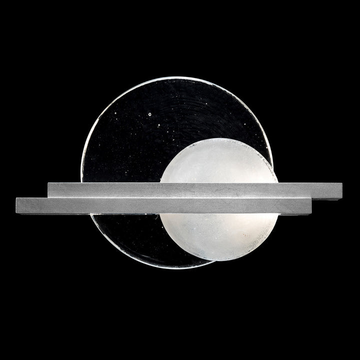 Fine Art Handcrafted Lighting Selene 12.75"H LSF Sconce in Standard Silver Leaf (922350-4ST)