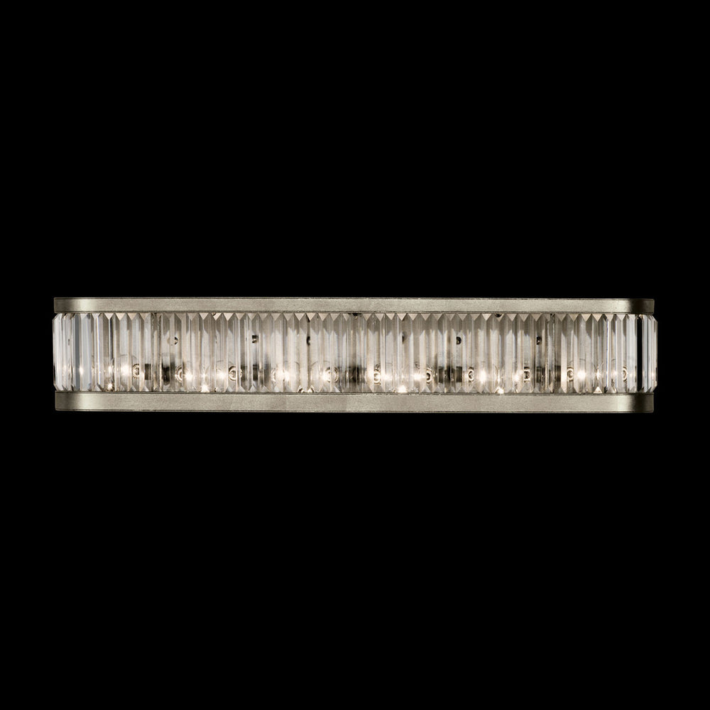 Fine Art Handcrafted Lighting Crystal Enchantment 7"H Sconce 706650 in Standard Silver Leaf (706650ST)