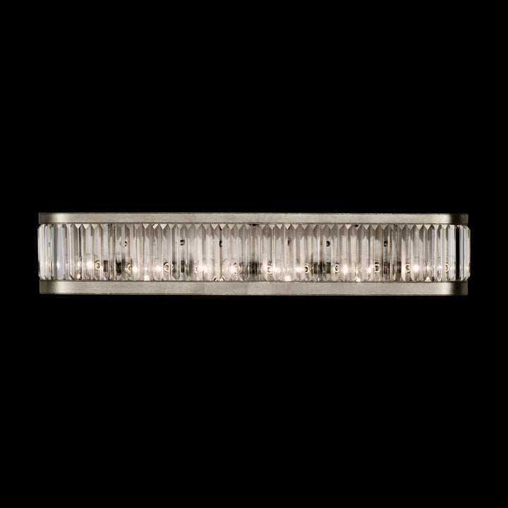 Fine Art Handcrafted Lighting Crystal Enchantment 7"H Sconce 706650 in Standard Silver Leaf (706650ST)