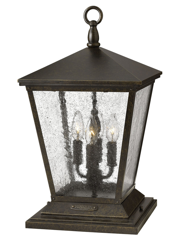 Hinkley Trellis Outdoor Pier Mount Lantern Medium Pier Mount Lantern Regency Bronze 1437RB-LV
