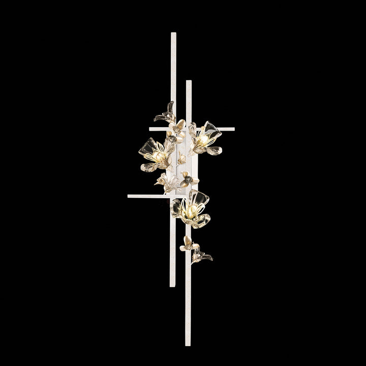 Fine Art Handcrafted Lighting Azu 44"H LSF Sconce in White Gesso (919250-3ST)