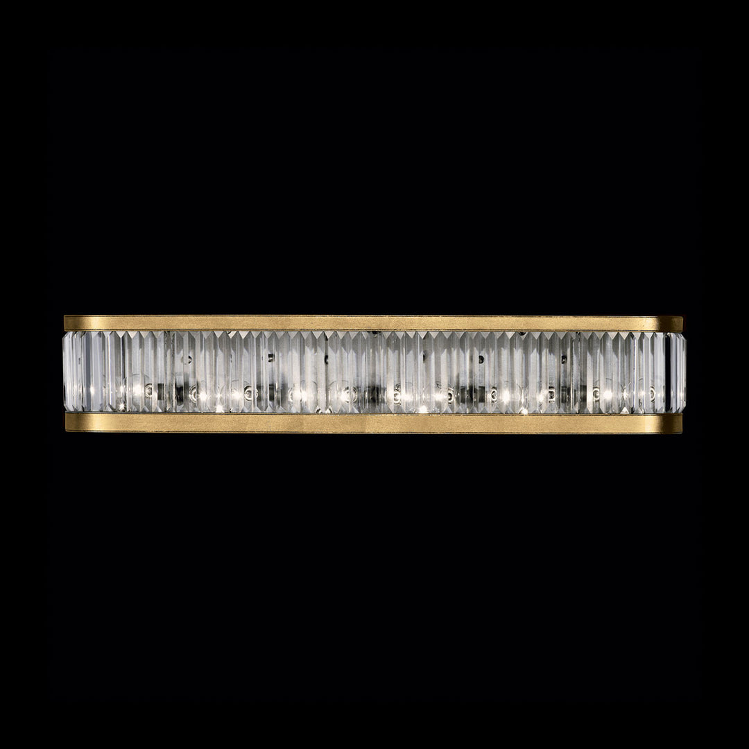 Fine Art Handcrafted Lighting Crystal Enchantment 7"H Sconce 706650 in Standard Gold Leaf (706650-2ST)