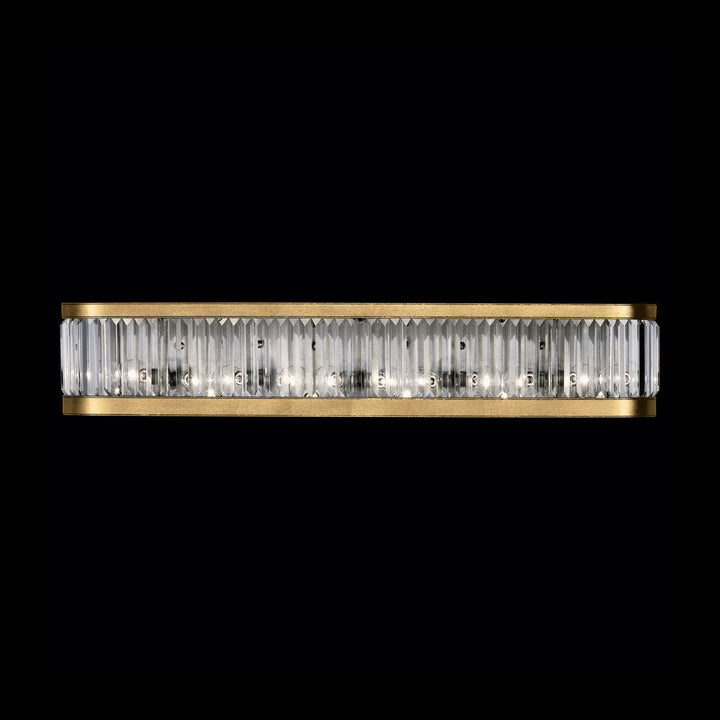 Fine Art Handcrafted Lighting Crystal Enchantment 7"H Sconce 706650 in Standard Gold Leaf (706650-2ST)
