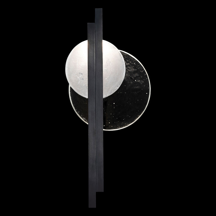 Fine Art Handcrafted Lighting Selene 26"H RSF Sconce in Standard Black Iron (921650-1ST)