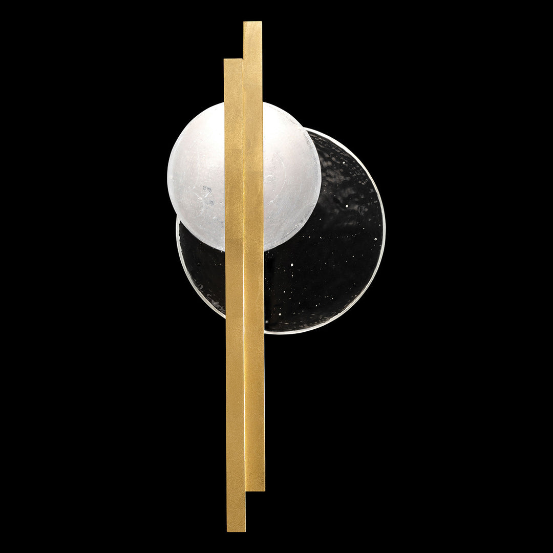 Fine Art Handcrafted Lighting Selene 26"H RSF Sconce in Standard Gold Leaf (921650-3ST)