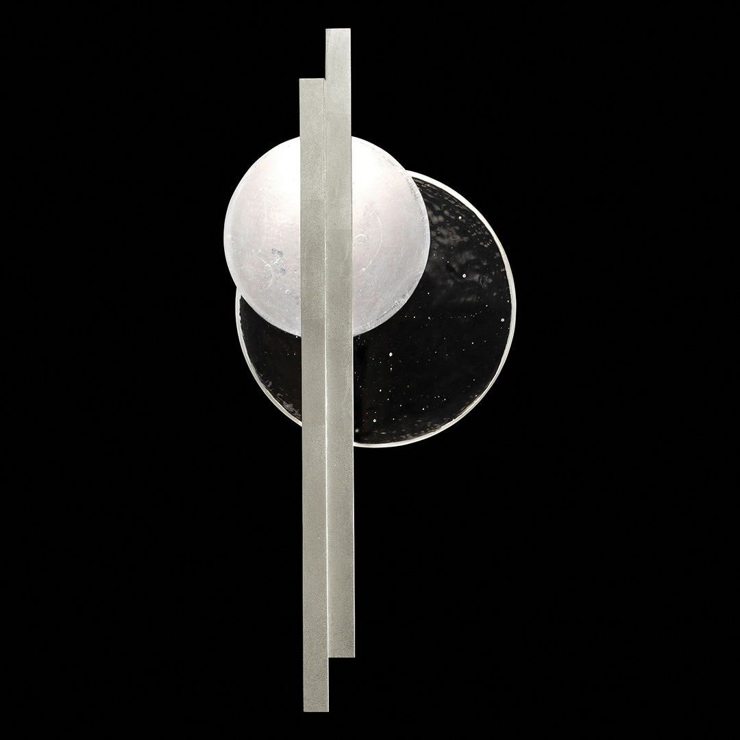 Fine Art Handcrafted Lighting Selene 26"H RSF Sconce in Standard Silver Leaf (921650-4ST)