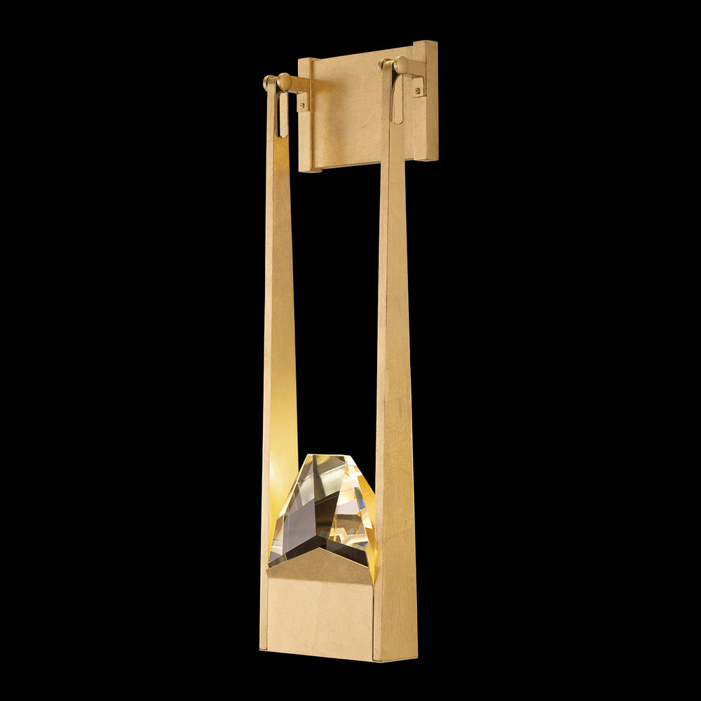 Fine Art Handcrafted Lighting Strata 25.8"H Sconce in Standard Gold Leaf (930350-2ST)