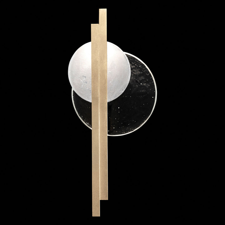 Fine Art Handcrafted Lighting Selene 26"H RSF Sconce in Standard Soft Gold Leaf (921650-5ST)