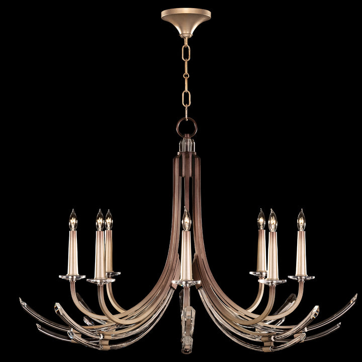 Fine Art Handcrafted Lighting Trevi 39.5"W Round Chandelier in Soft Ombre Bronze (782140-3ST)