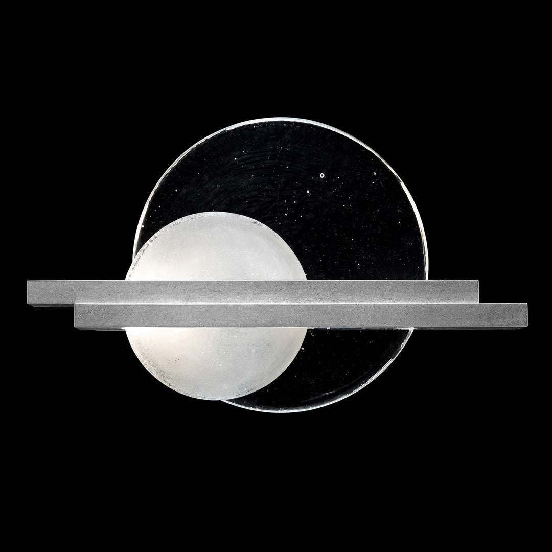 Fine Art Handcrafted Lighting Selene 12.75"H RSF Sconce in Standard Silver Leaf (922450-4ST)