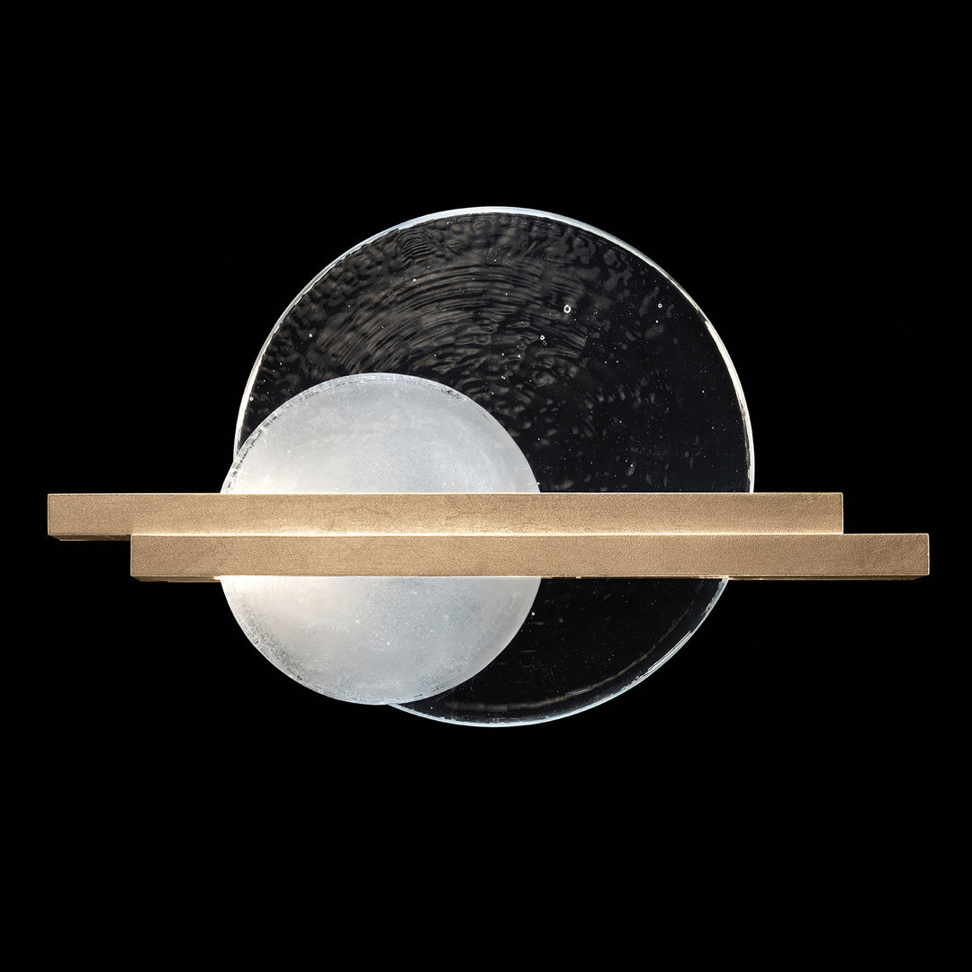 Fine Art Handcrafted Lighting Selene 12.75"H RSF Sconce in Standard Soft Gold Leaf (922450-5ST)