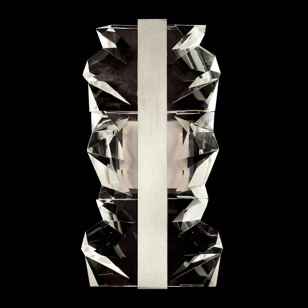 Fine Art Handcrafted Lighting Strata 18.5"H Sconce in Standard Silver Leaf (928150-1ST)