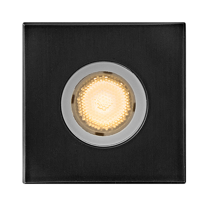 Hinkley Sparta - Dot Landscape Indicator Light Small Stainless Steel LED Square Button Light Stainless Steel Black 15084SSB