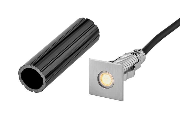 Hinkley Sparta - Dot Landscape Indicator Light Small Stainless Steel LED Square Button Light Stainless Steel 15084SS