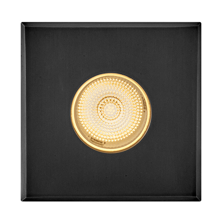 Hinkley Sparta - Dot Landscape Indicator Light Large Stainless Steel LED Square Button Light Stainless Steel Black 15085SSB