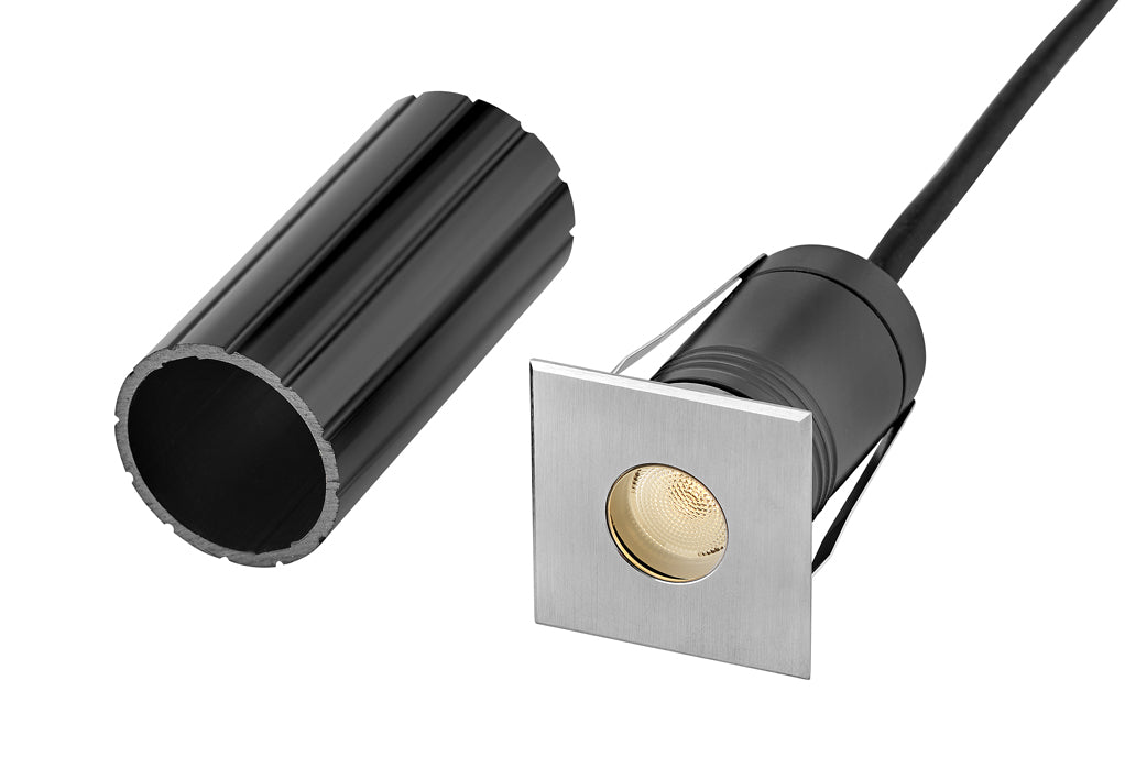 Hinkley Sparta - Dot Landscape Indicator Light Large Stainless Steel LED Square Button Light Stainless Steel 15085SS