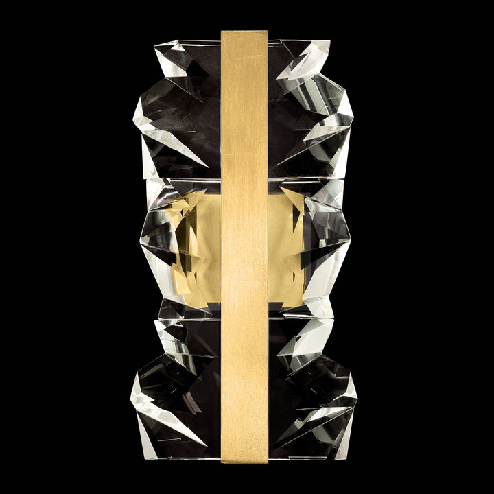 Fine Art Handcrafted Lighting Strata 18.5"H Sconce in Standard Gold Leaf (928150-2ST)