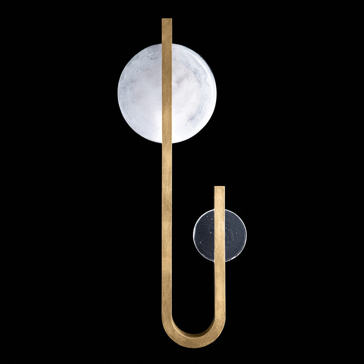Fine Art Handcrafted Lighting Selene 36"H LSF Sconce in Standard Gold Leaf (922950-3ST)