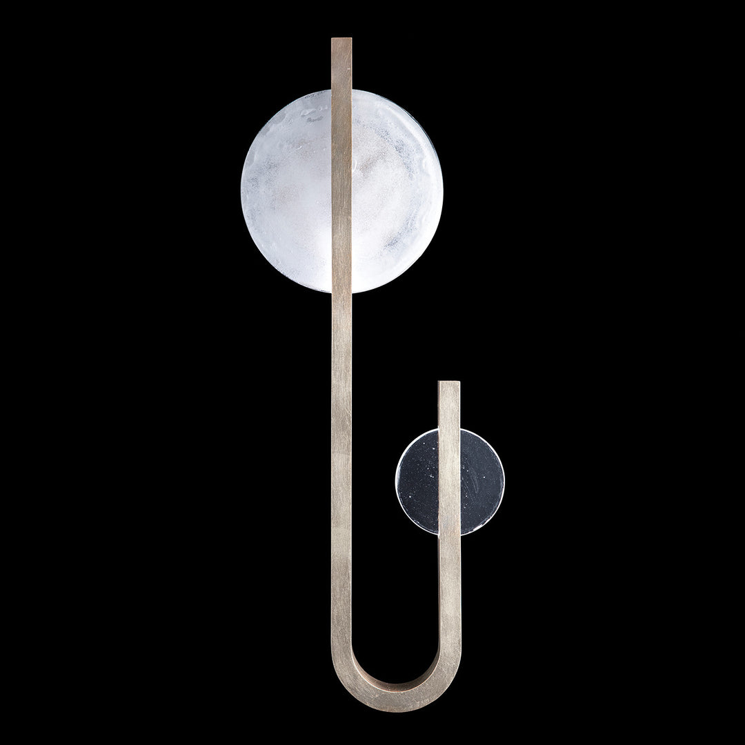 Fine Art Handcrafted Lighting Selene 36"H LSF Sconce in Standard Soft Gold Leaf (922950-5ST)