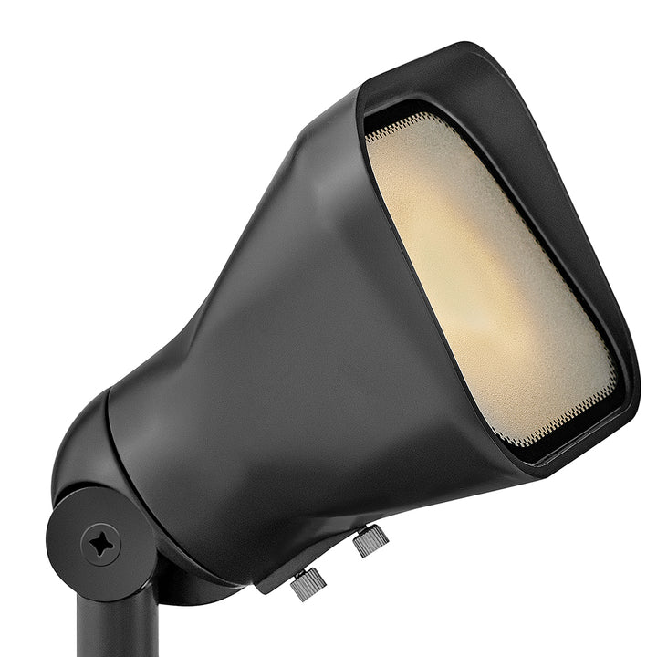 Hinkley Lumacore Hardy Island Landscape Spot Light 12V Variable Output LED 2700K in Brass Brass Satin Black 15300BSK-LMA27K
