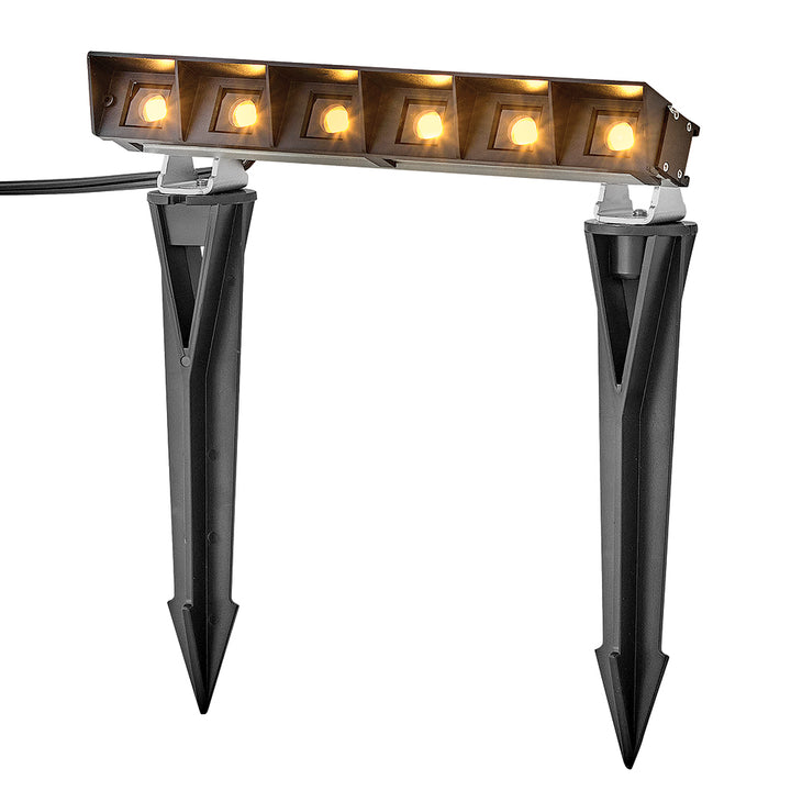 Hinkley Vestra Landscape Spot Light Small 12V LED Wall Wash Antique Brushed Aluminum 15301AL