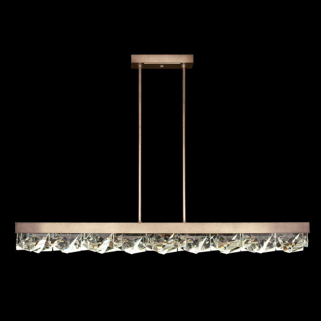 Fine Art Handcrafted Lighting Strata 54.5"W Linear Pendant 931340 in Soft Ombre Bronze (931340-3ST)