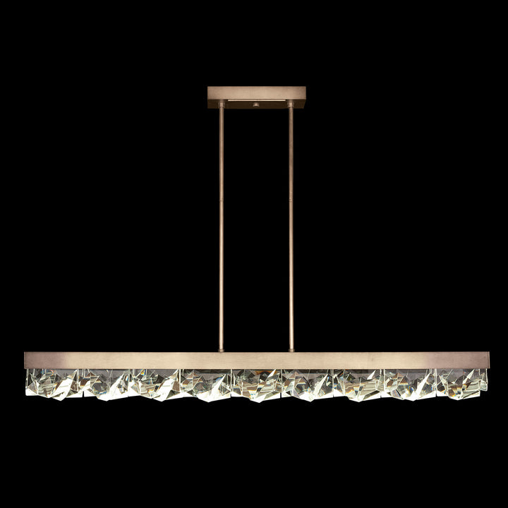 Fine Art Handcrafted Lighting Strata 54.5"W Linear Pendant 931340 in Soft Ombre Bronze (931340-3ST)