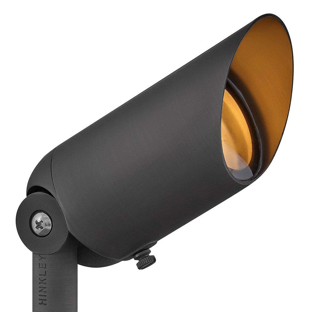 Hinkley Lumacore Hardy Island Landscape Spot Light 12V Variable Output LED 2700K Spot Light Brass Satin Black 1536BSK-LMA27K