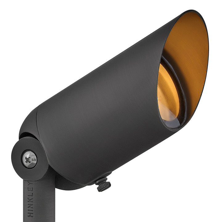 Hinkley Lumacore Hardy Island Landscape Spot Light 12V Variable Output LED 2700K Spot Light Brass Satin Black 1536BSK-LMA27K