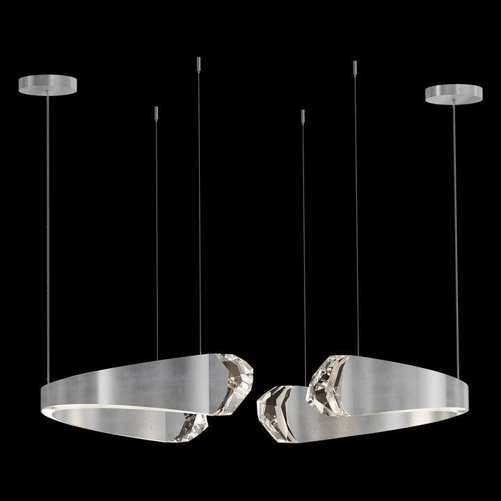 Fine Art Handcrafted Lighting Strata 49"W Round Pendant