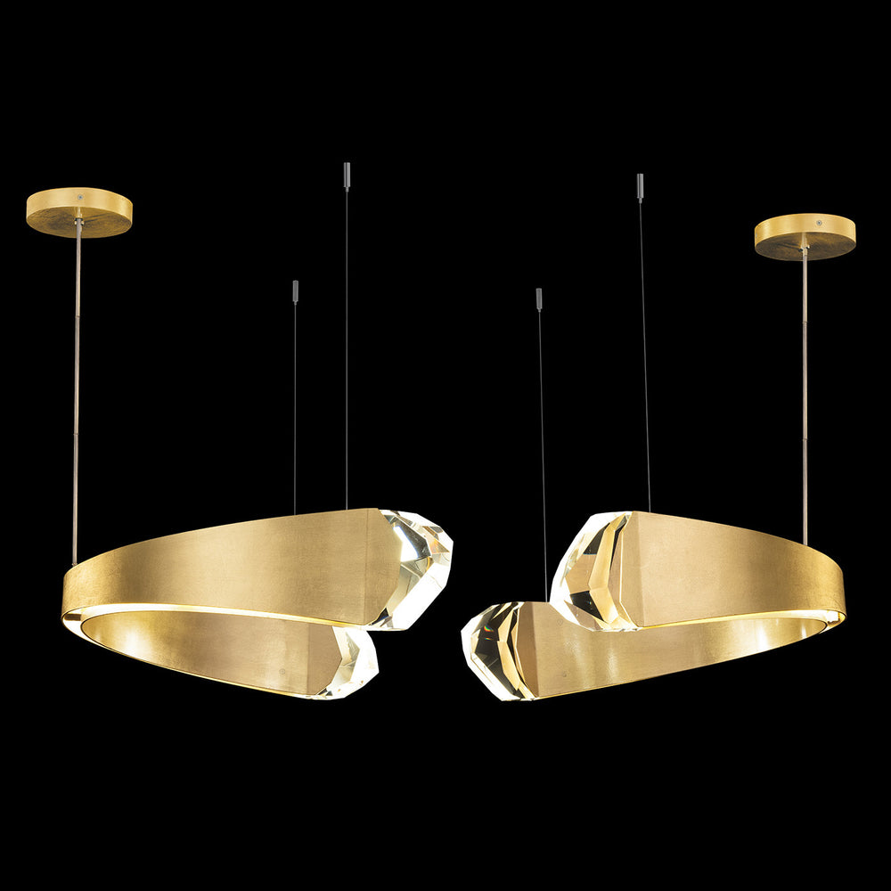 Fine Art Handcrafted Lighting Strata 49"W Round Pendant