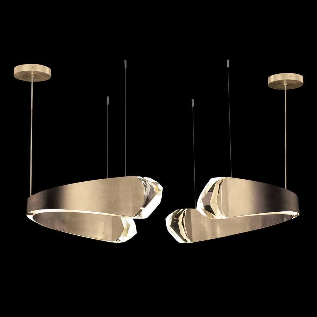 Fine Art Handcrafted Lighting Strata 49"W Round Pendant