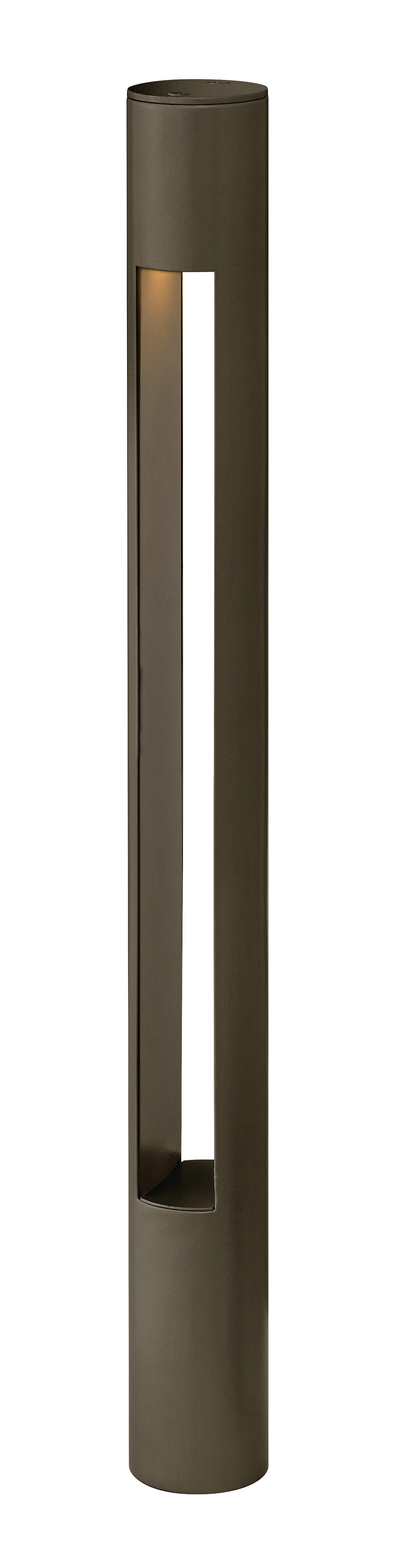 Hinkley Atlantis Landscape Bollard 12V Small Round Bollard Bronze 15501BZ
