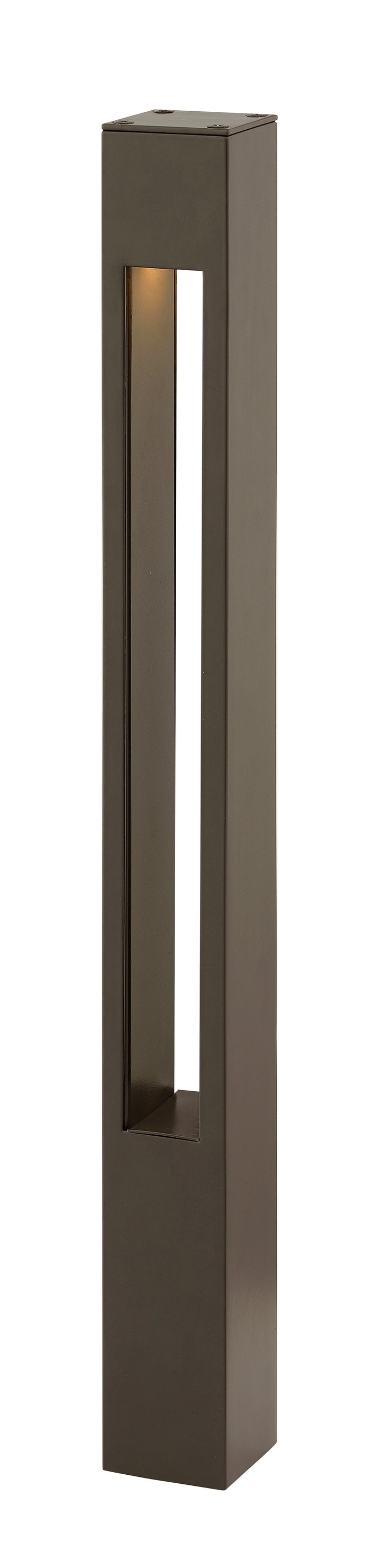 Hinkley Atlantis Landscape Bollard 12V Large Square Bollard Bronze 15502BZ