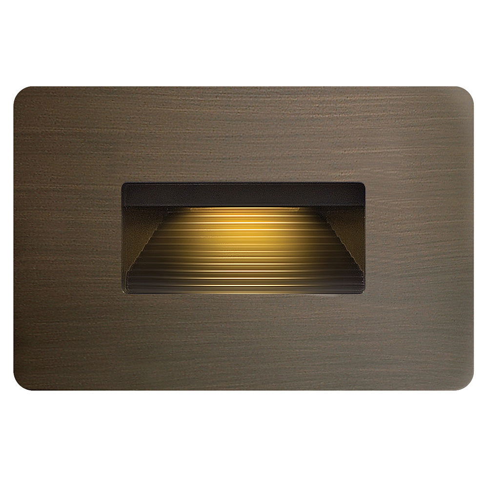 Hinkley Luna Landscape Step & Deck Light Hardy Island LED 2700K Step Light 12v Horizontal Matte Bronze 15508MZ