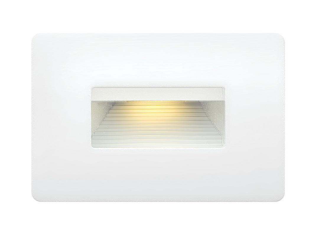 Hinkley Luna Landscape Step & Deck Light LED 2700K Step Light 12v Horizontal Satin White 15508SW