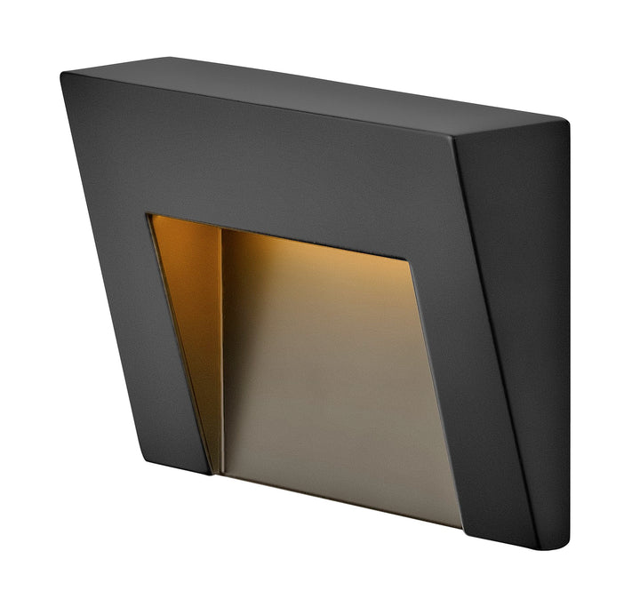 Hinkley Taper Landscape Step & Deck Light Deck Sconce Horizontal Satin Black 1553SK